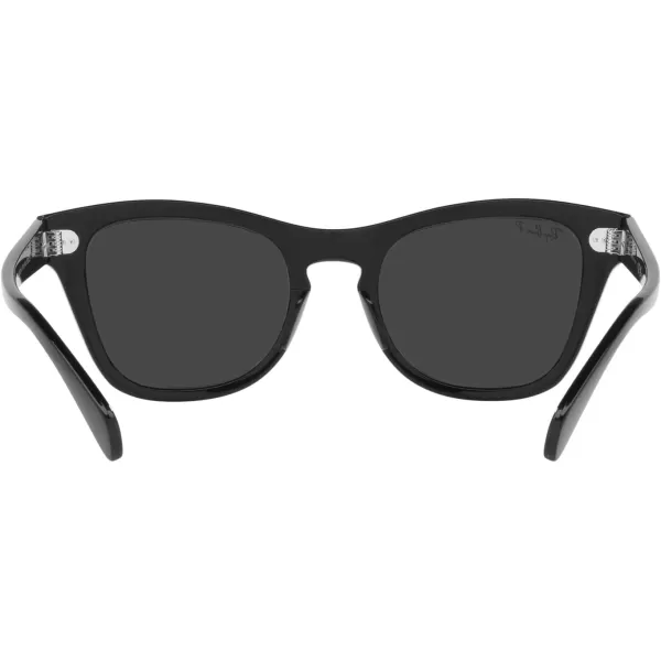 RayBan RB0707s Square SunglassesBlackPolarized Black