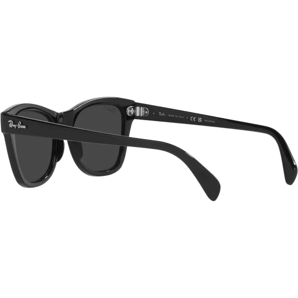 RayBan RB0707s Square SunglassesBlackPolarized Black