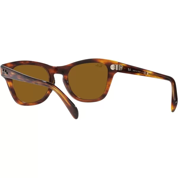 RayBan RB0707s Square SunglassesStriped HavanaBrown