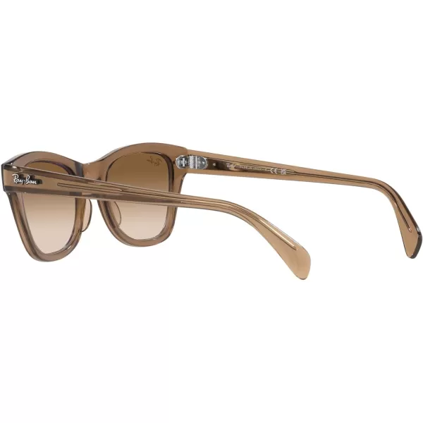 RayBan RB0707s Square SunglassesTransparent Light BrownClear Brown Gradient