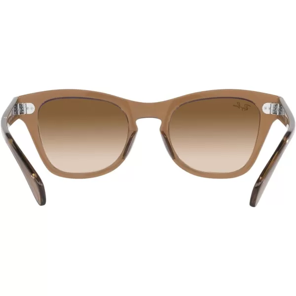 RayBan RB0707s Square SunglassesTransparent Light BrownClear Brown Gradient