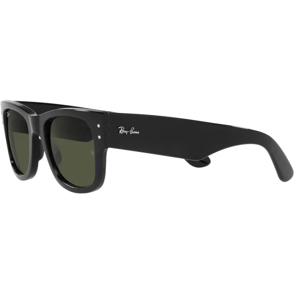 RayBan RB0840s Mega Wayfarer Square SunglassesBlackGreen