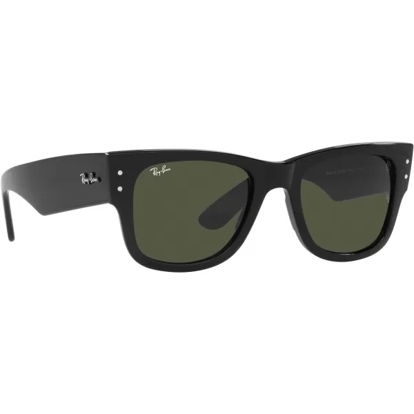 RayBan RB0840s Mega Wayfarer Square SunglassesBlackGreen