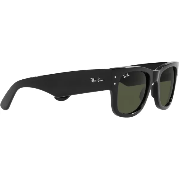 RayBan RB0840s Mega Wayfarer Square SunglassesBlackGreen