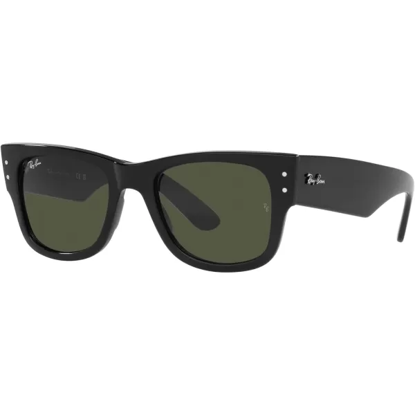 RayBan RB0840s Mega Wayfarer Square SunglassesBlackGreen