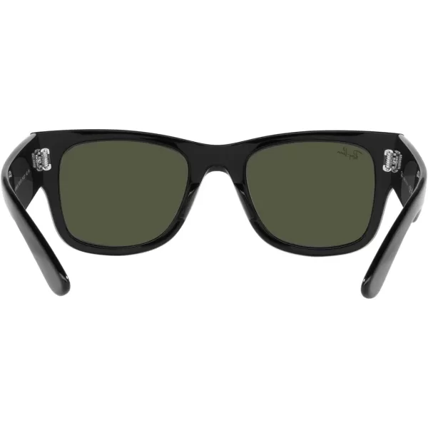 RayBan RB0840s Mega Wayfarer Square SunglassesBlackGreen