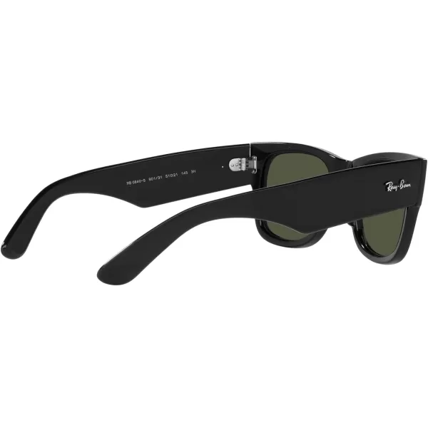 RayBan RB0840s Mega Wayfarer Square SunglassesBlackGreen