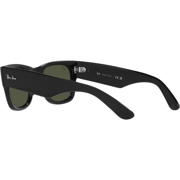 RayBan RB0840s Mega Wayfarer Square SunglassesBlackGreen