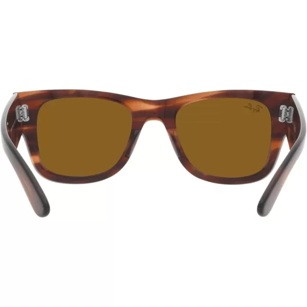 RayBan RB0840s Mega Wayfarer Square SunglassesStriped HavanaBrown