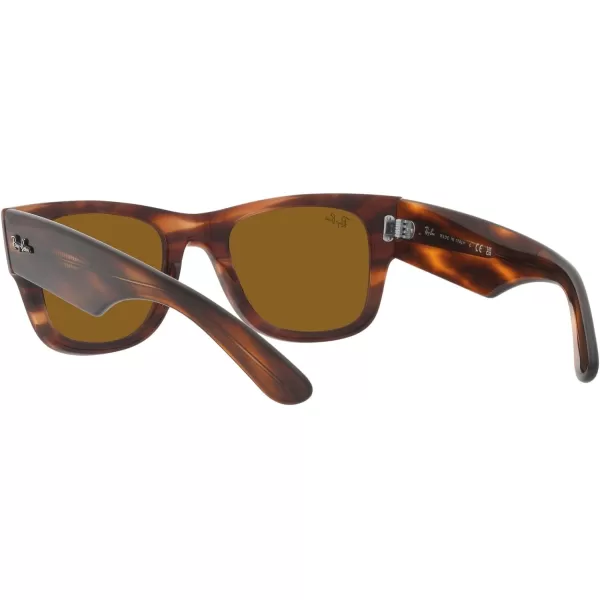 RayBan RB0840s Mega Wayfarer Square SunglassesStriped HavanaBrown