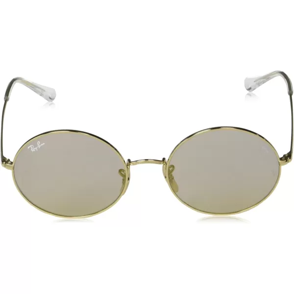 RayBan RB1970 Oval Evolve Photochromic SunglassesGoldPhotochromic Dark Grey Mirrored Gold