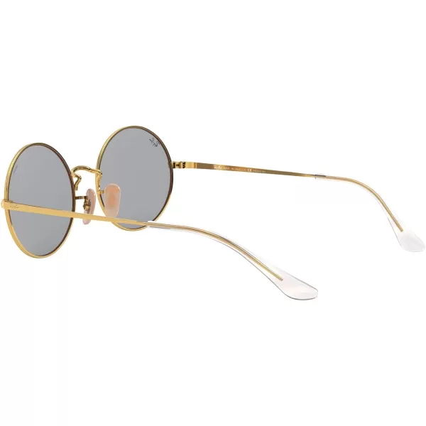 RayBan RB1970 Oval Evolve Photochromic SunglassesGoldPhotochromic Dark Grey Mirrored Gold