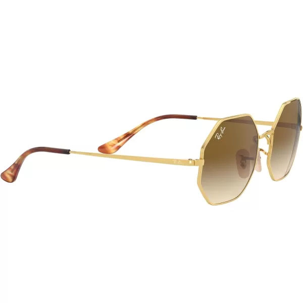 RayBan RB1972 Octagon SunglassesGoldClear Gradient Brown