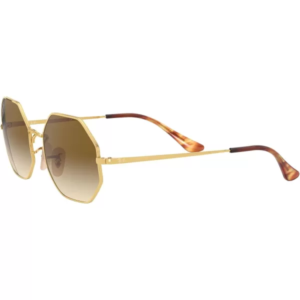 RayBan RB1972 Octagon SunglassesGoldClear Gradient Brown