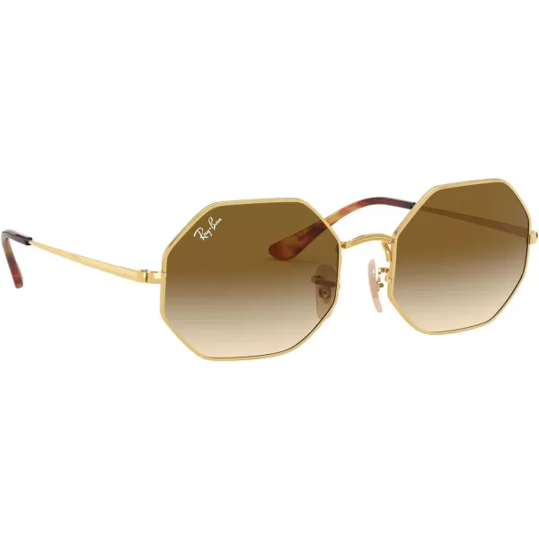 RayBan RB1972 Octagon SunglassesGoldClear Gradient Brown