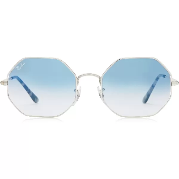 RayBan RB1972 Octagon SunglassesSilverClear Gradient Blue