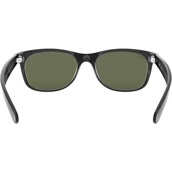 RayBan RB2132 New Wayfarer Mirrored SunglassesBlackG15 Green Green