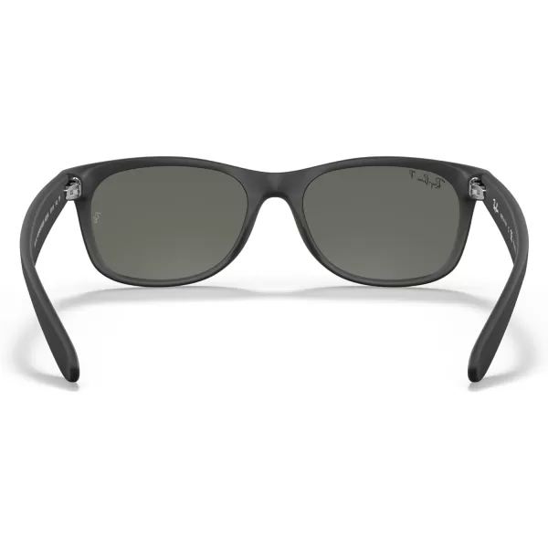 RayBan RB2132 New Wayfarer Mirrored SunglassesRubber Black Green