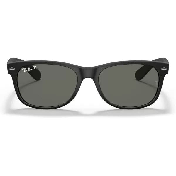 RayBan RB2132 New Wayfarer Mirrored SunglassesRubber Black Green