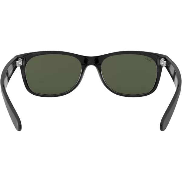 RayBan RB2132 New Wayfarer Square Sunglasses Rubber Black On BlackG15 Green 52 mmRayBan RB2132 New Wayfarer Square Sunglasses Rubber Black On BlackG15 Green 52 mm