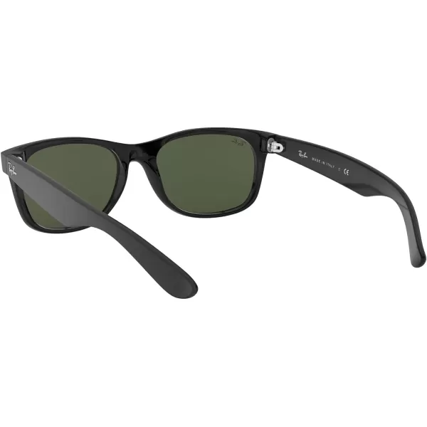 RayBan RB2132 New Wayfarer Square Sunglasses Rubber Black On BlackG15 Green 52 mmRayBan RB2132 New Wayfarer Square Sunglasses Rubber Black On BlackG15 Green 52 mm