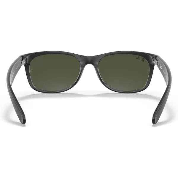 RayBan RB2132 New Wayfarer Square Sunglasses Rubber BlackG15 Green 58 mmRayBan RB2132 New Wayfarer Square Sunglasses Rubber BlackG15 Green 58 mm