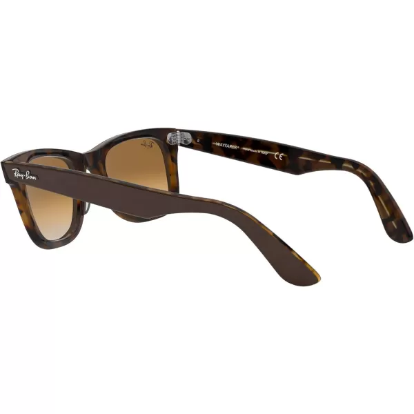 RayBan RB2140 Original Wayfarer Gradient SunglassesBrown on Yellow HavanaClear Gradient Brown