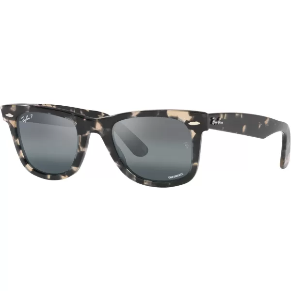 RayBan RB2140 Original Wayfarer Gradient SunglassesGrey HavanaPolarized Clear Gradient Dark Blue