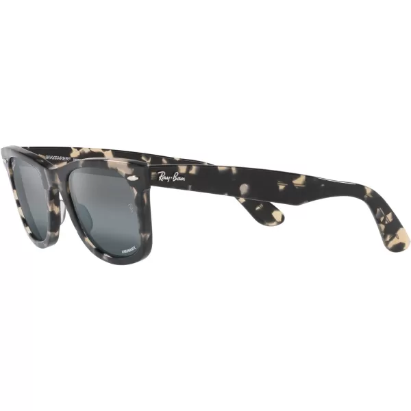 RayBan RB2140 Original Wayfarer Gradient SunglassesGrey HavanaPolarized Clear Gradient Dark Blue