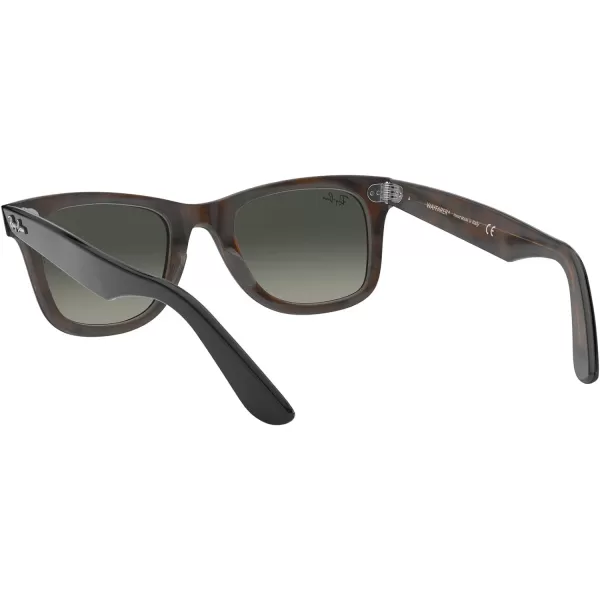 RayBan RB2140 Original Wayfarer Gradient SunglassesGrey on HavanaLight Grey Gradient Dark Grey