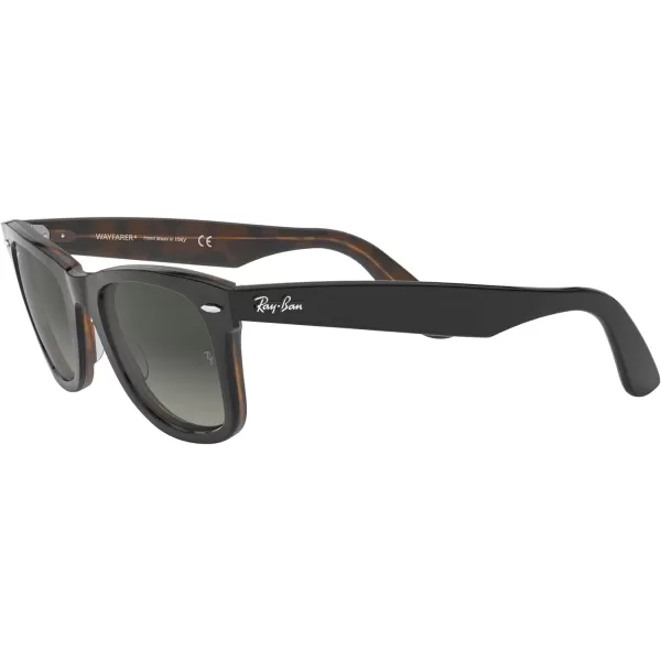 RayBan RB2140 Original Wayfarer Gradient SunglassesGrey on HavanaLight Grey Gradient Dark Grey