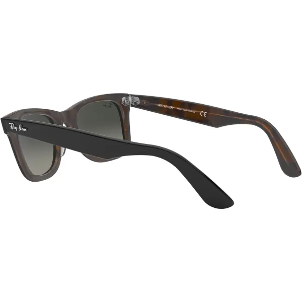 RayBan RB2140 Original Wayfarer Gradient SunglassesGrey on HavanaLight Grey Gradient Dark Grey