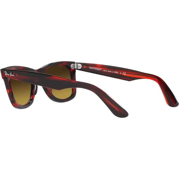 RayBan RB2140 Original Wayfarer Gradient SunglassesStriped RedBrown Gradient