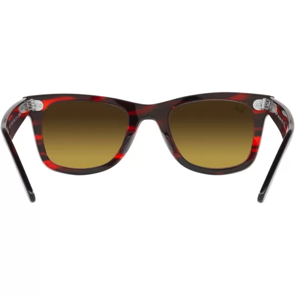 RayBan RB2140 Original Wayfarer Gradient SunglassesStriped RedBrown Gradient