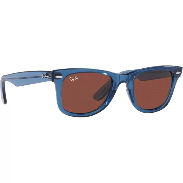 RayBan RB2140 Original Wayfarer Square SunglassesRb2140 Original Wayfarer Transparent BlueRed