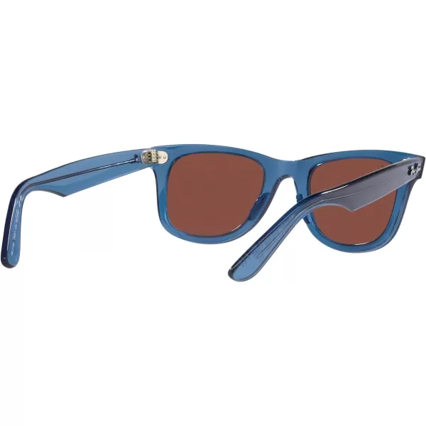 RayBan RB2140 Original Wayfarer Square SunglassesRb2140 Original Wayfarer Transparent BlueRed