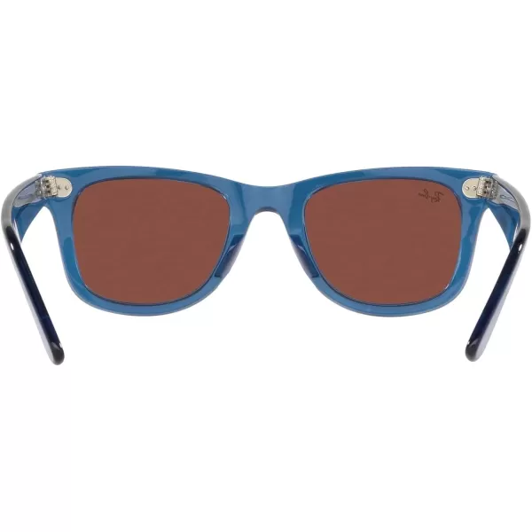 RayBan RB2140 Original Wayfarer Square SunglassesRb2140 Original Wayfarer Transparent BlueRed