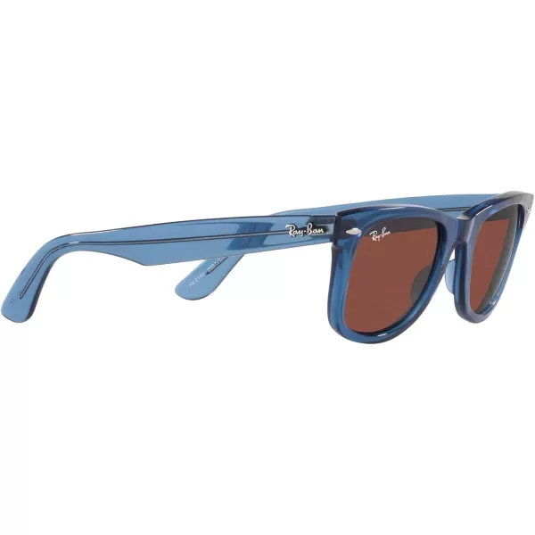 RayBan RB2140 Original Wayfarer Square SunglassesRb2140 Original Wayfarer Transparent BlueRed