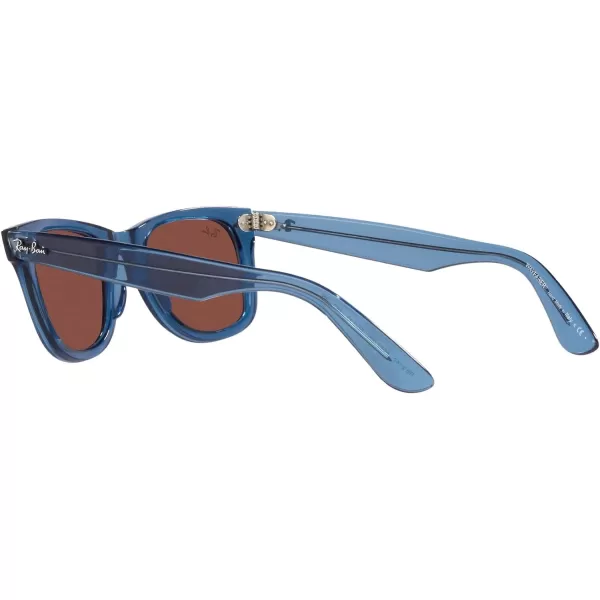 RayBan RB2140 Original Wayfarer Square SunglassesRb2140 Original Wayfarer Transparent BlueRed