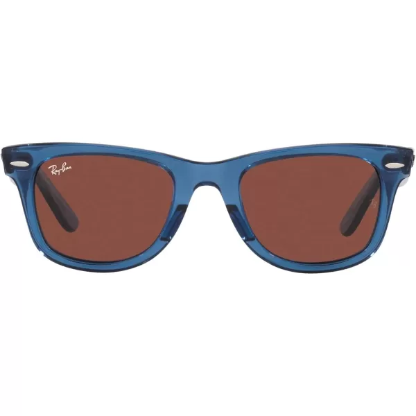 RayBan RB2140 Original Wayfarer Square SunglassesRb2140 Original Wayfarer Transparent BlueRed