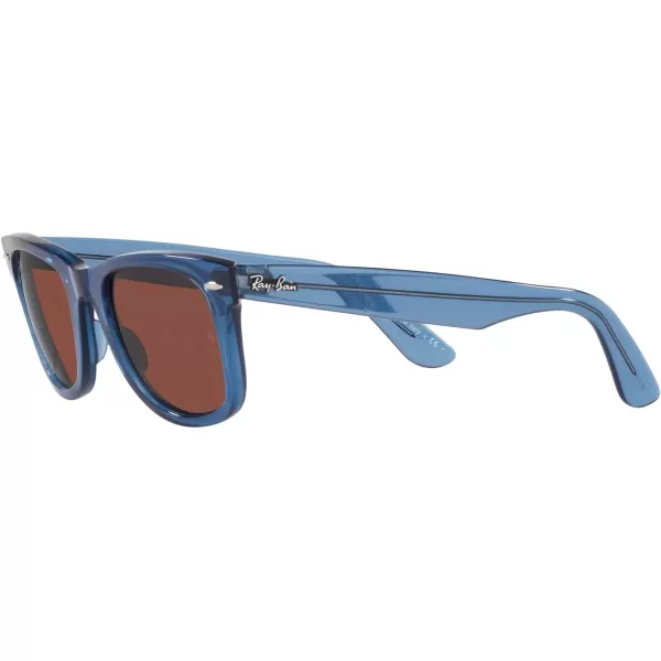 RayBan RB2140 Original Wayfarer Square SunglassesRb2140 Original Wayfarer Transparent BlueRed