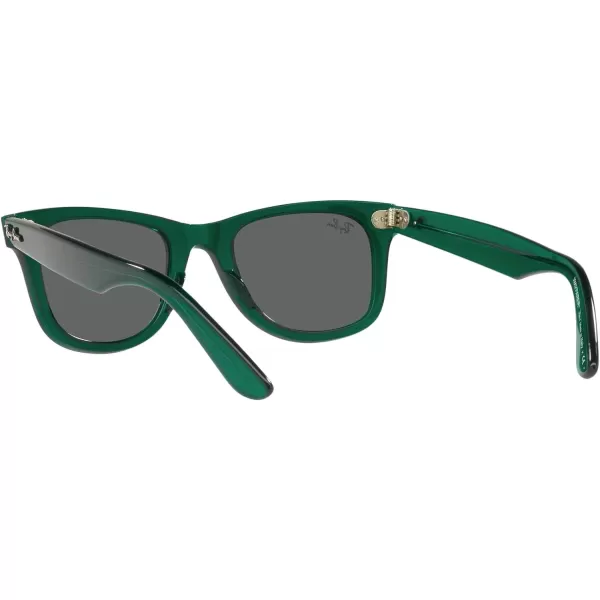 RayBan RB2140 Original Wayfarer Square SunglassesRb2140 Original Wayfarer Transparent GreenDark Grey