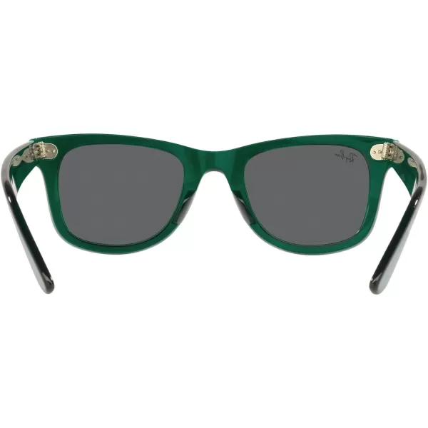 RayBan RB2140 Original Wayfarer Square SunglassesRb2140 Original Wayfarer Transparent GreenDark Grey