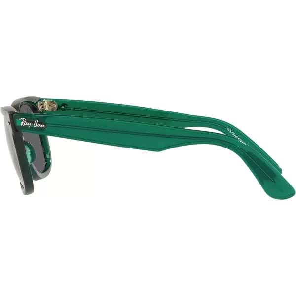 RayBan RB2140 Original Wayfarer Square SunglassesRb2140 Original Wayfarer Transparent GreenDark Grey