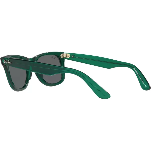 RayBan RB2140 Original Wayfarer Square SunglassesRb2140 Original Wayfarer Transparent GreenDark Grey