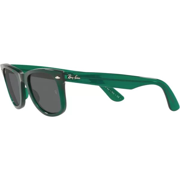 RayBan RB2140 Original Wayfarer Square SunglassesRb2140 Original Wayfarer Transparent GreenDark Grey