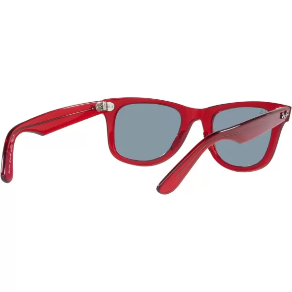 RayBan RB2140 Original Wayfarer Square SunglassesRb2140 Original Wayfarer Transparent RedBlue