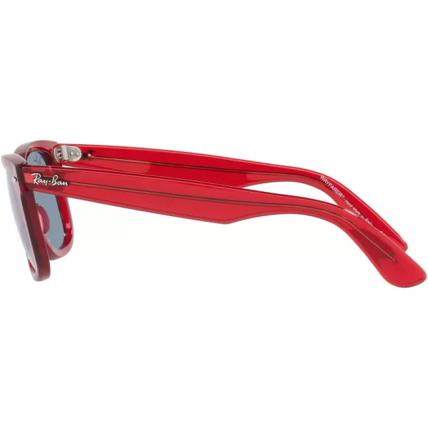 RayBan RB2140 Original Wayfarer Square SunglassesRb2140 Original Wayfarer Transparent RedBlue