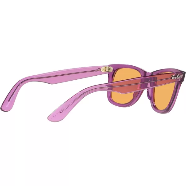 RayBan RB2140 Original Wayfarer Square SunglassesRb2140 Original Wayfarer Transparent VioletOrange