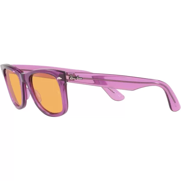 RayBan RB2140 Original Wayfarer Square SunglassesRb2140 Original Wayfarer Transparent VioletOrange